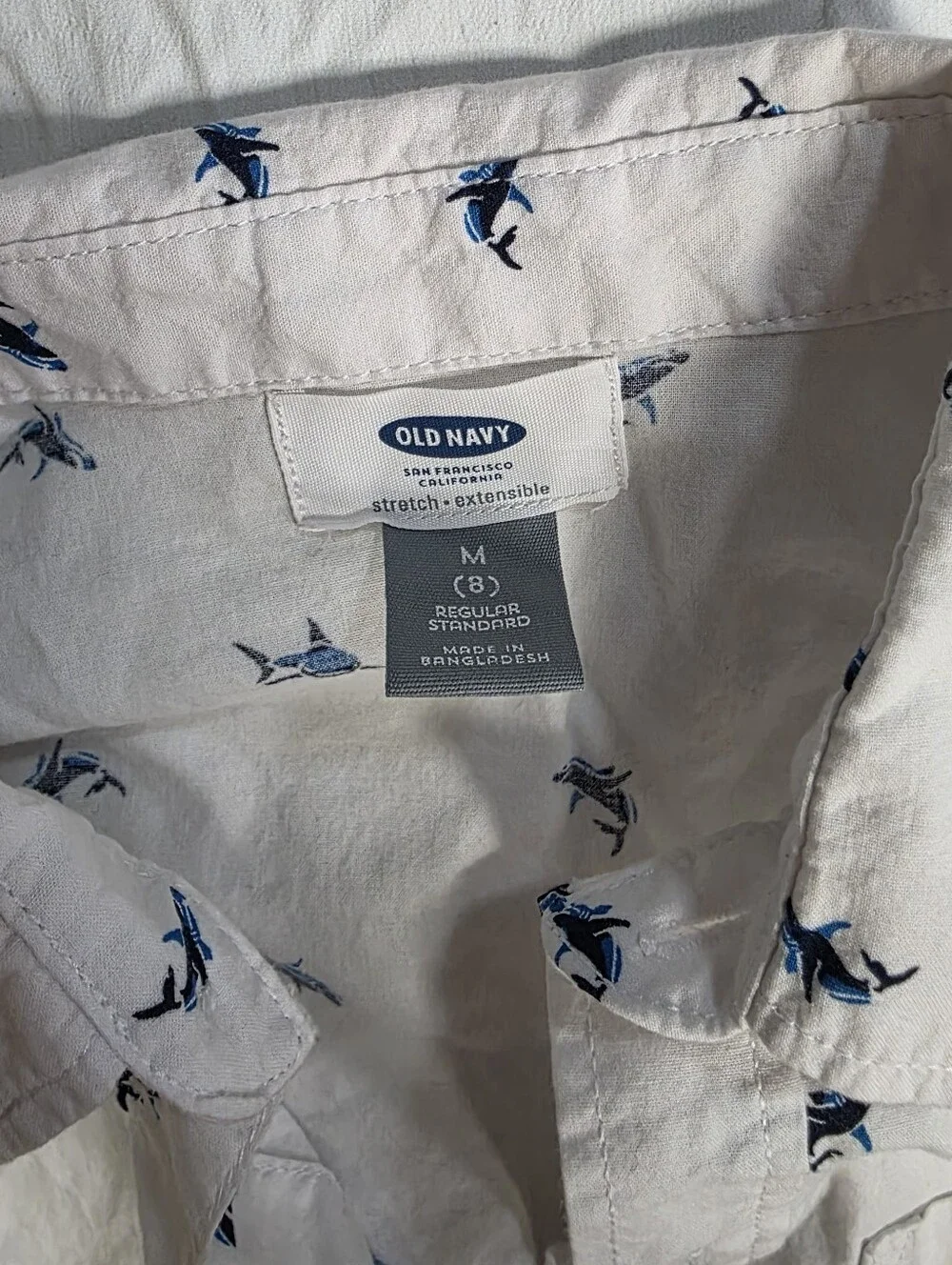 Old Navy Boys Long Sleeve Button Down Shirts Size M 8 Lot of 2